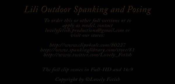  Clip 11Lil Lili Outdoor Spanking and Posing - FACE - Full Version Sale $16